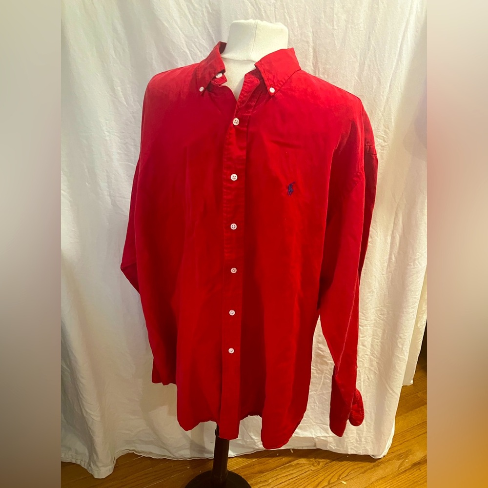 Ralph Lauren Blake Silk Linen Button Up Shirt XL Men’s 90s